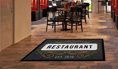 Image de Tapis logo green jet print 85x115cm Ep.6 bordé