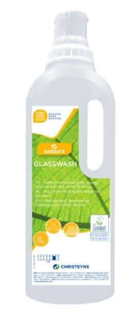 Image de GREEN'R GLASSWASH Lavage verre concentré Ecolabel - Bidon 1L