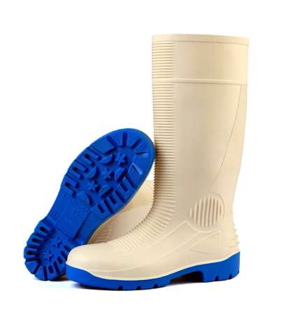 Image de Bottes de sécurité blanches en caoutchouc nitril/PVC S4 T42