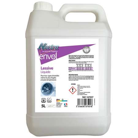 Image de Lessive Liquide tout textile s.phosphate ENVOL - Bid. 5L