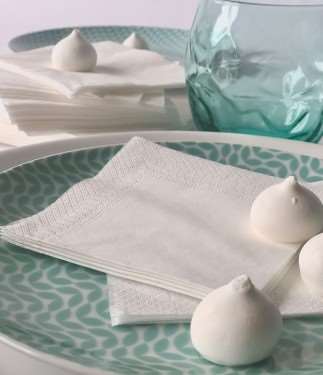 Image de Serviettes Ouate 30x39cm BLANCHE 2P - Colis de 2400