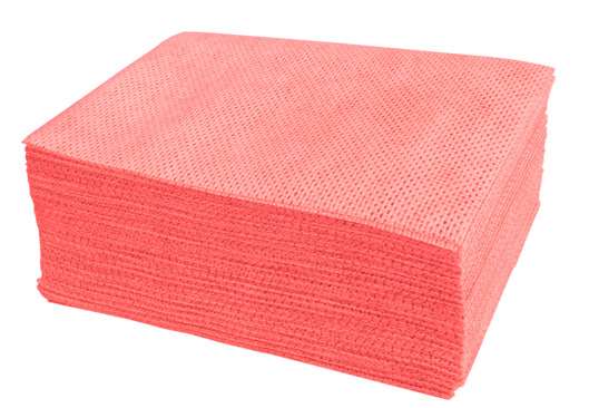 Image de Lavettes Nontissé Microtex super ROUGE - Paquet 25