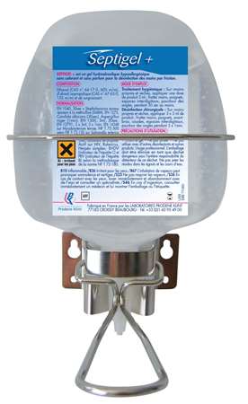 Image de SEPTIGEL PLUS  COLIS DE 12 x 1 L Pompe à clipser L inox