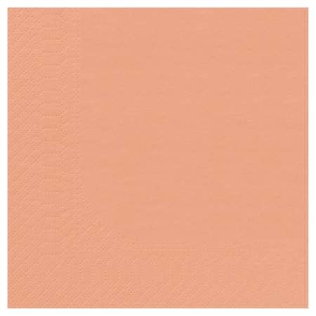 Image de Serviettes 30x30cm OUATE ABRICOT 2 plis - Colis 3200