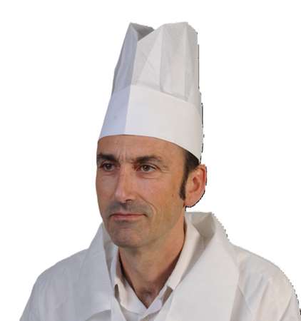 Image de Toque papier plissée réglable Hauteur 230 mm - Sachet de 10