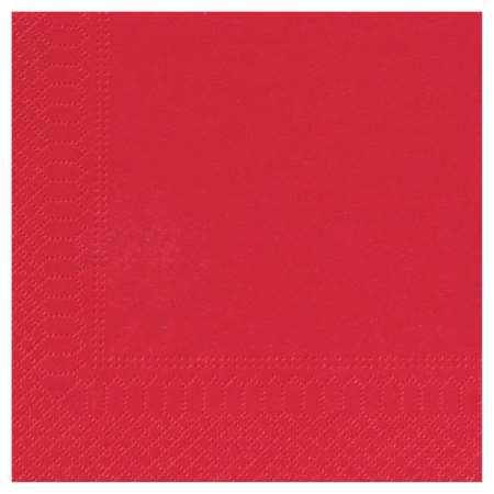 Image de Serviettes 20x20cm OUATE COCKTAIL ROUGE - Colis de 1800
