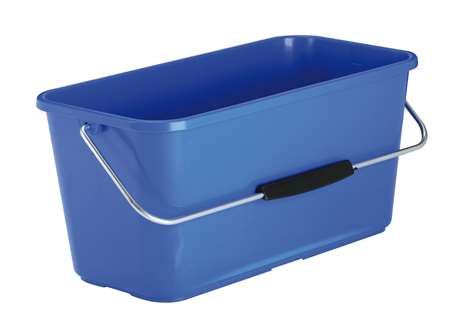 Image de Seau rectangulaire vitres 14L 44x22x21cm