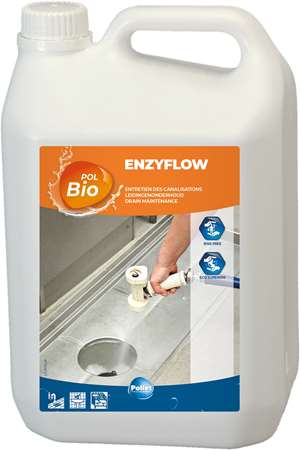 Image de POLBIO ENZYFLOW Canalisation et bac à graisse - Bidon 5L
