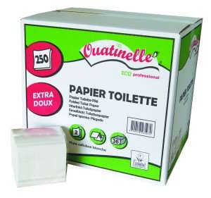 Image de Papier toilette Paquets 2 plis 11x17cm - Colis 36x250f