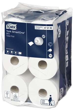 Image de SmartOne® Mini Papier toilette rouleau Adv T9 2p - 12x620f