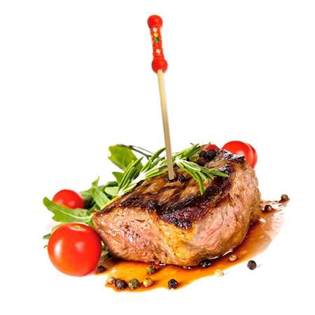 Image de Piques 'perle ROUGE' 12cm - Sachet de 100