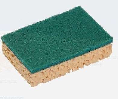 Image de Tamponge vert BASIC GRATTANTE Modèle 110x70 - Paquet de 10