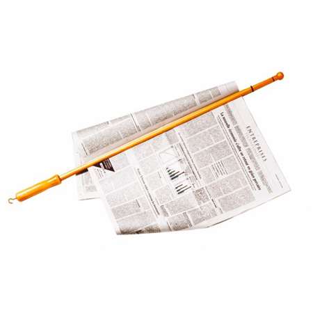 Image de Canne à journaux 81cm Bois Naturel - L'Unité