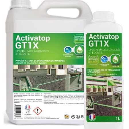 Image de ACTIVATOP GT1x Spécial bacs à graisses et égouts - Bidon 5 L