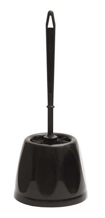 Image de Balayette WC noire boule + socle classic