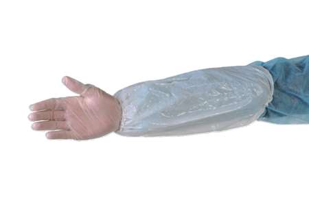 Image de Manchette élastiquée PE bleu 20x40cm - Colis 2000u