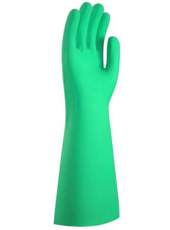 Image de Gant de plonge nitrile vert longueur 455mm T8 - Paire