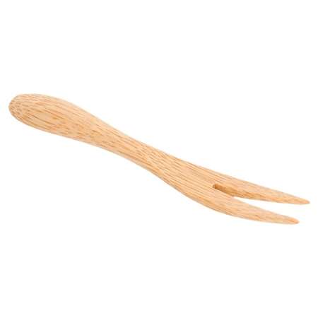 Image de Mini fourchette 9cm bambou - Paquet de 50