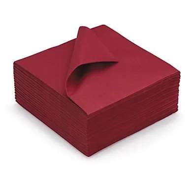 Image de Serviettes Surlys Airlaid 40x40cm BORDEAUX - Colis de 400
