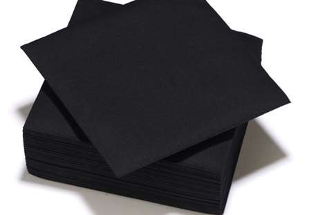 Image de Serviettes Surlys Airlaid 40x40cm NOIR - Colis de 400