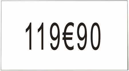 Image de Etiquettes pour étiqueteuse numérique - 8 Rlx de 2500