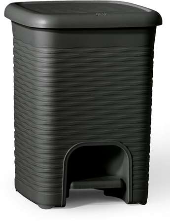 Image de Poubelle pédale Loop 6L - Gris anthracite