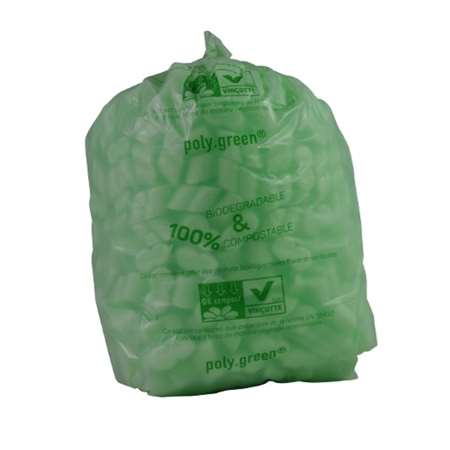 Image de Sacs 40L VERT biodégradables lien 20µ 500x650 - Colis de 250