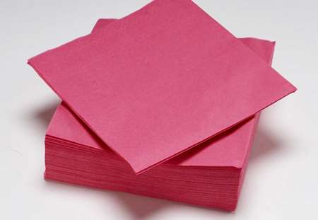 Image de Serviettes Surlys Airlaid 40x40cm FRAMBOISE - Colis de 400