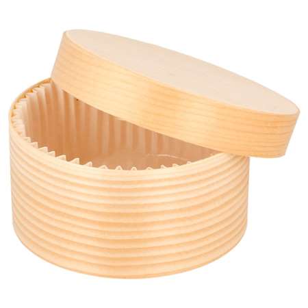 Image de Boite cylindrique cuisson + couvercle Ø8x4cm - Colis 200