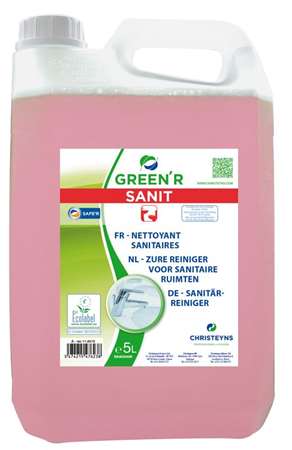 Image de GREEN'R SANIT Nettoyant sanitaires - Bidon 5L