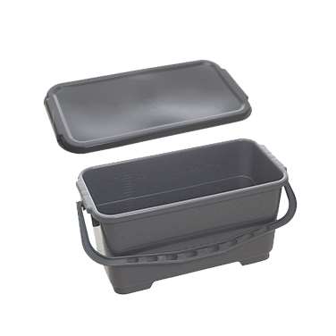 Image de Seau rectangulaire 22L avec couvercle étanche et crochets