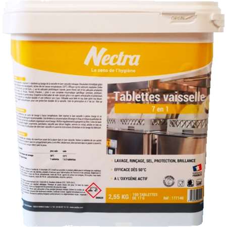 Image de Tablettes vaisselle 7 en 1 ESSENTIEL - Seau 150 P