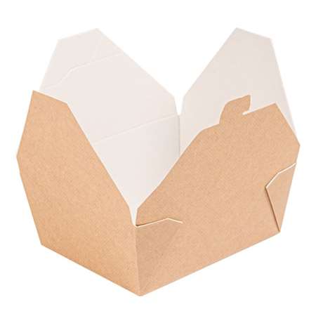 Image de Boite Américaine µ onde Natural ondulé 1350ml - Sachet de 50