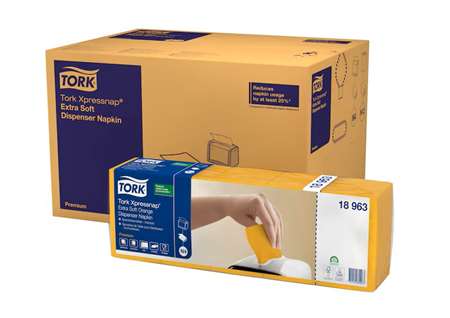 Image de Xpressnap® Serviette Enchev Extra Orange 2p N4 - 8000u