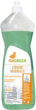 Image de Liquide Vaisselle IDEGREEN® bouchon Push Pull - Flacon 1L