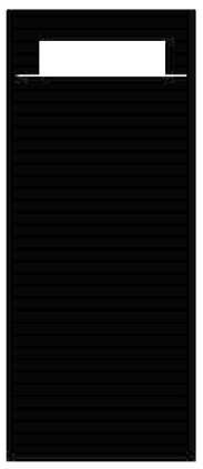 Image de Pochette couverts 8,5x20cm CARBON WHITE - Colis 500