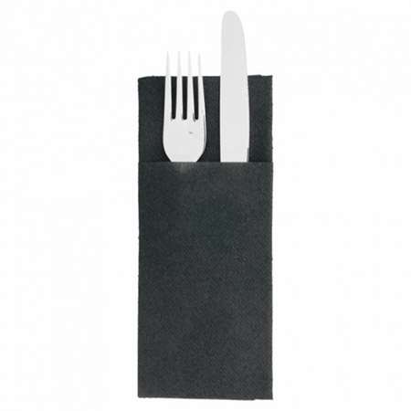 Image de Serviettes pocket vs NOIR 40x32cm - Colis de 1200