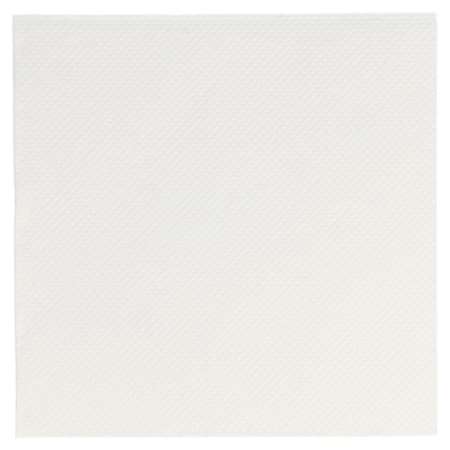 Image de Serviette ECO double point 20x20cm BLANC - Colis de 2400