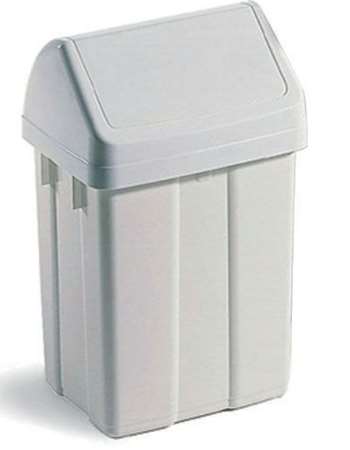 Image de Poubelle FLIP-FLAP 50L blanche