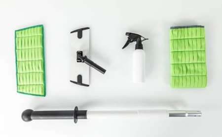 Image de KIT VITRE DELTA manche+support+gant+bandeau+pulvé