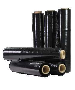 Image de Film de palettisation noir STD 15µ 0,45x270m - Le Rlx