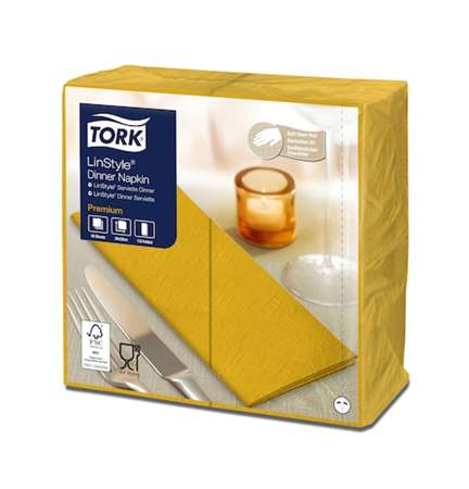 Image de Premium Linstyle® Serviette Dinner Moutarde 39X39 1/8 - 600u