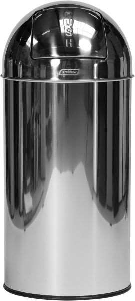 Image de Collecteur 'push' 40L INOX MIROIR