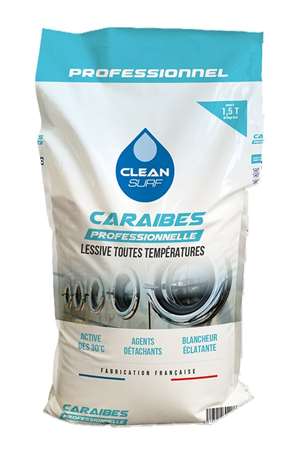 Image de Lessive Clean'Surf® CARAIBES spéciale CHR - Sac 15KG