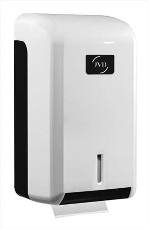 Image de Distributeur de papier toilette plié CLEANLINE MAXI Blanc