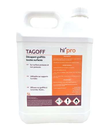 Image de TAGOFF Décapant graffitis toutes surfaces - Bidon 5L
