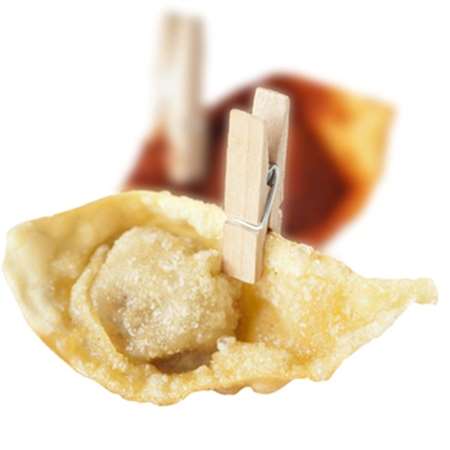 Image de Mini pinces 2,5cm Naturel bois - Paquet de 100