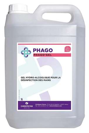 Image de PHAGO'GEL Gel Hydroalcoolique - Bidon 5L