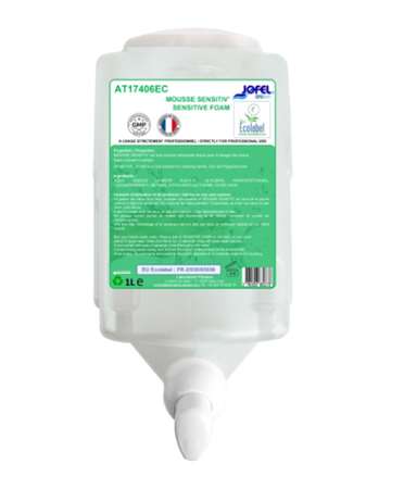 Image de Savon JOFEL 'Mousse Sensitiv' Ecolabel - Colis 6x1L