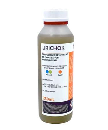Image de URICHOK Déboucheur détartrant de canalisation pro 250ml